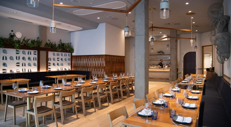 Avec River North, a restaurant in Chicago, USA.