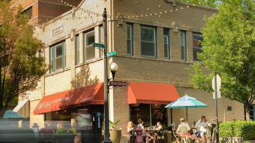 Anfora Wine Merchants, a wine bar in Chicago, USA.