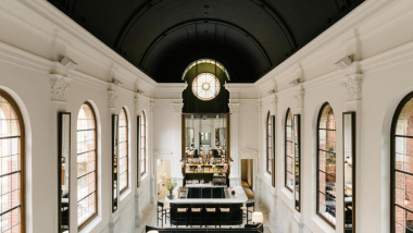 August, a restaurant and hotel in Antwerp, Belgium.