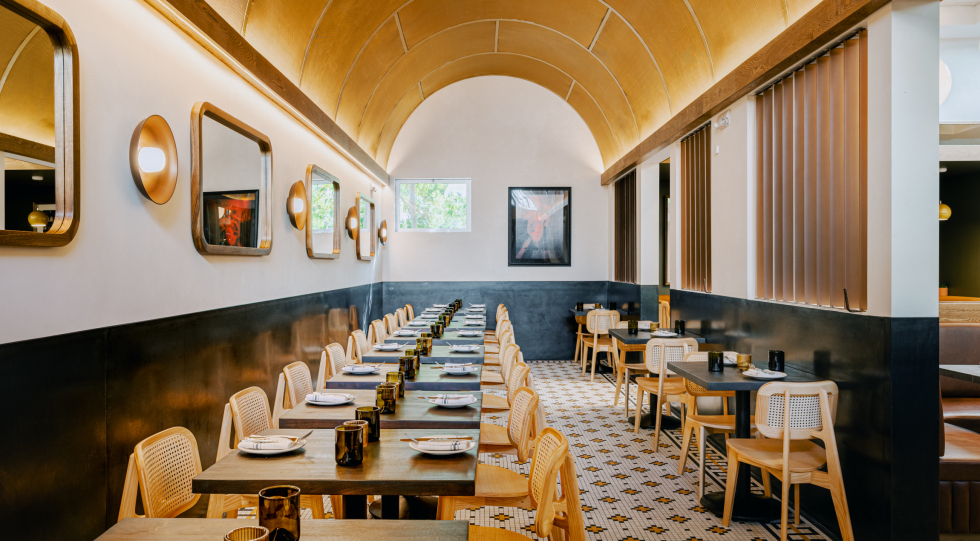 Interior of Delfina, San Francisco, USA.