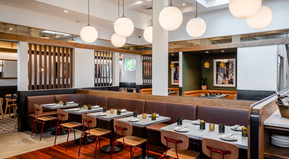 Interior of Delfina, San Francisco, USA.