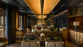 Interior of Shima Restaurant.
