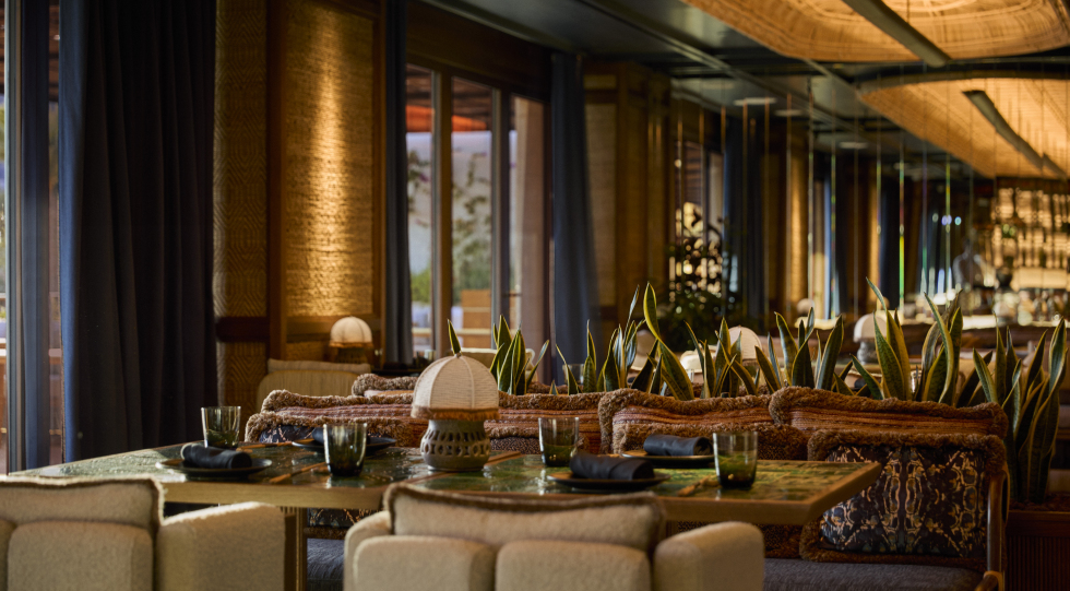 Interior of Shima Restaurant.