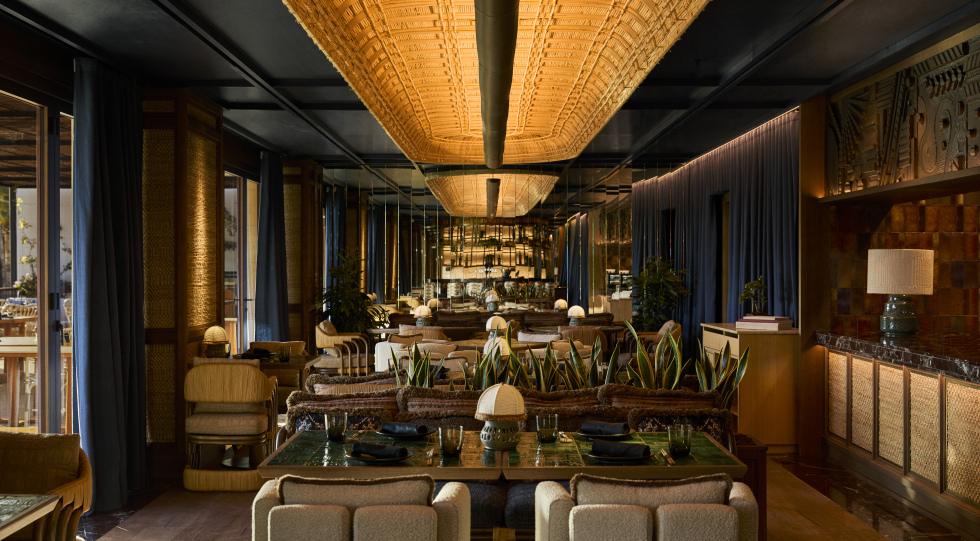 Interior of Shima Restaurant.