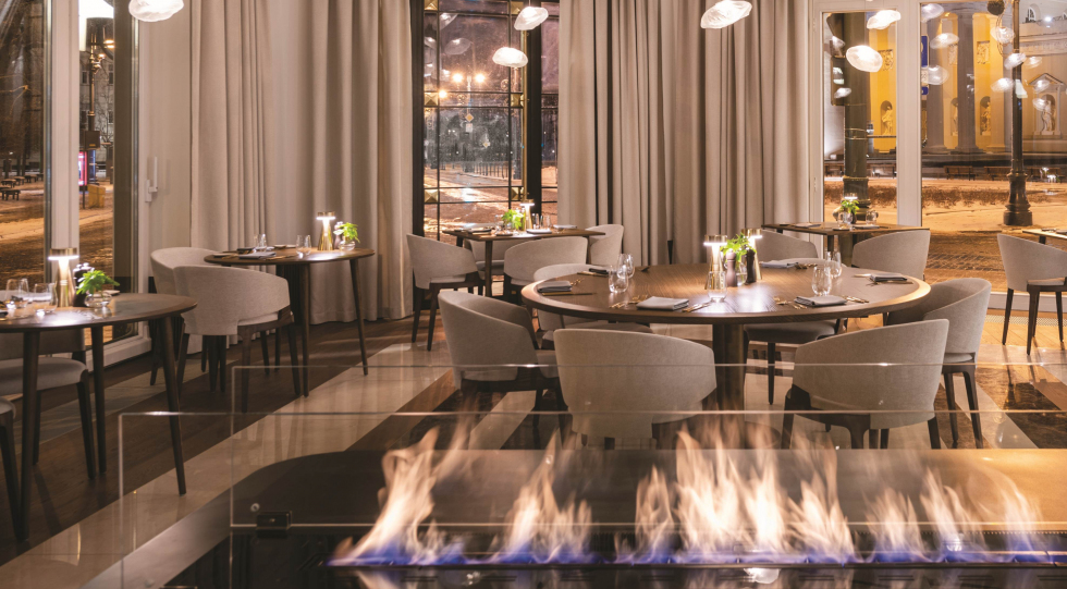 Interior of Telegrafas, Vilnius, Lithuania.