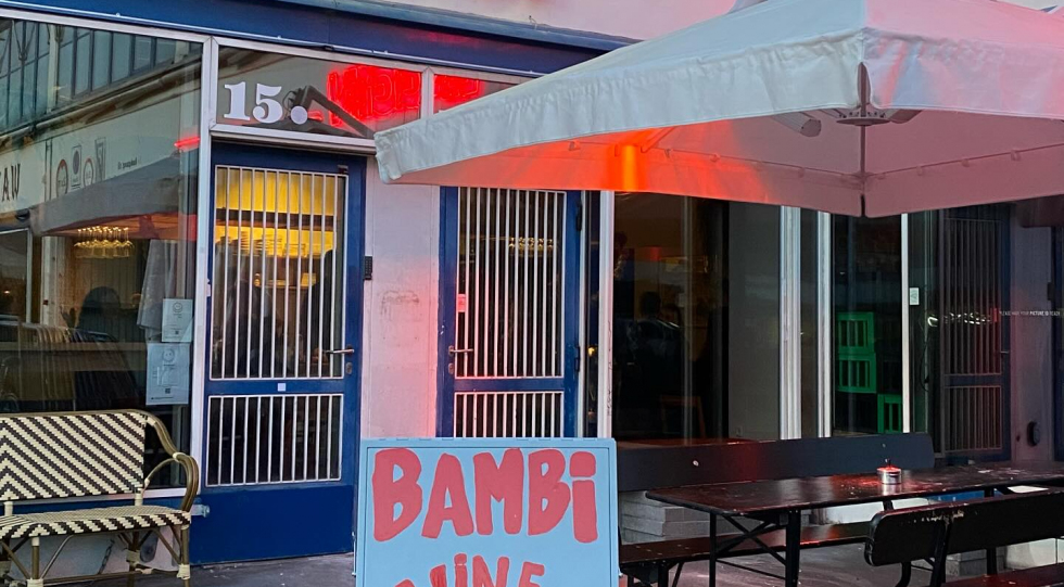 Bambi, a wine bar in Copenhagen, Denmark.