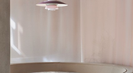 Interior of Mon Oncle restaurant, Oslo, Norway.