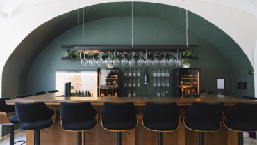 Oecumene, a wine bar in Vilnius, Lithuania.