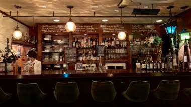 Le Chat Noir, a wine bar in Osaka, Japan.
