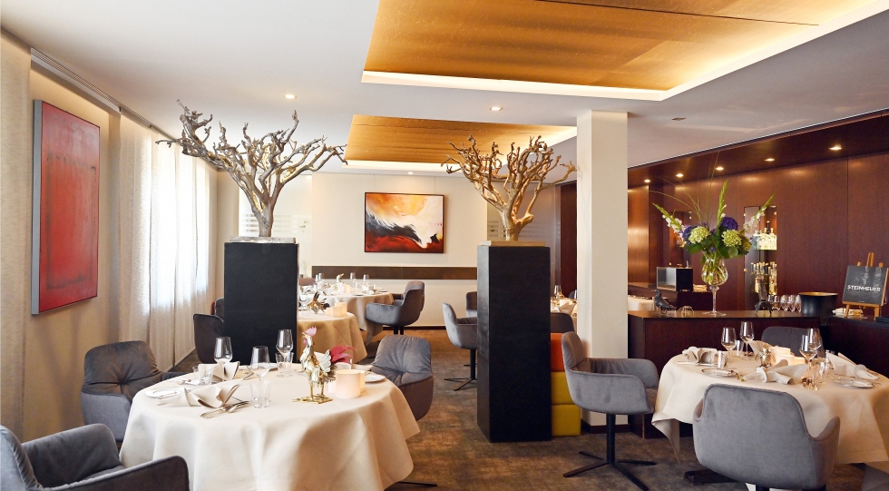 Interior of Steinheuers Restaurant, Bad Neuenahr-Ahrweiler-Heppingen, Germany.