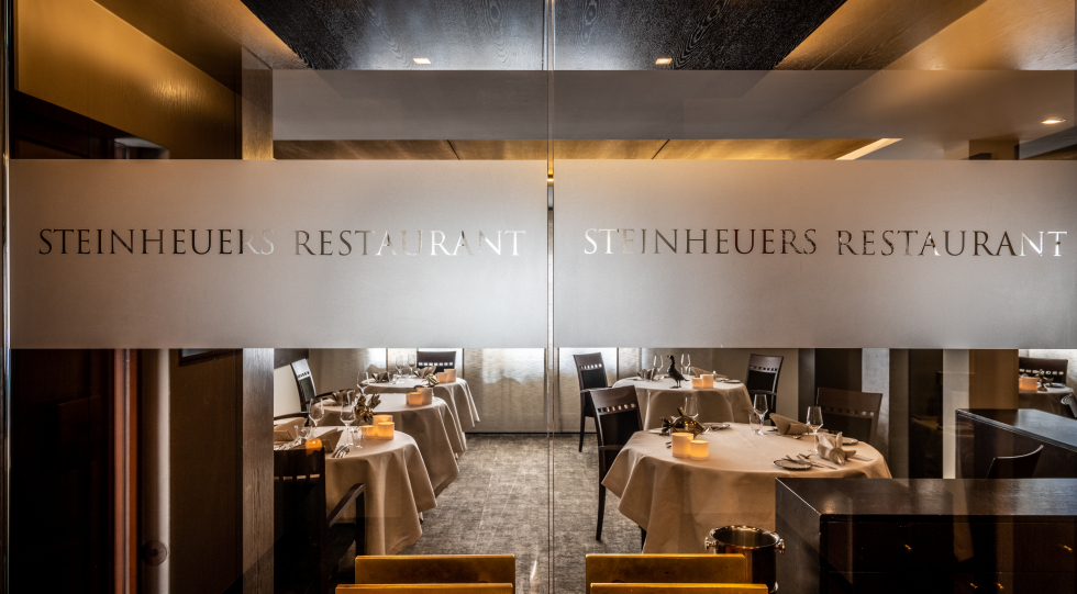 Interior of Steinheuers Restaurant, Bad Neuenahr-Ahrweiler-Heppingen, Germany.