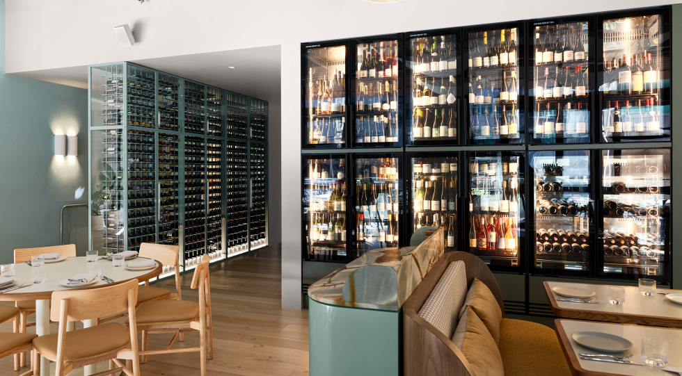 Interior of Poetica Bar & Grill, Sydney, Australia.