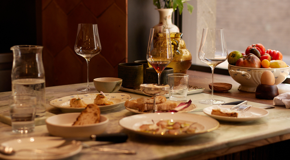 Table view at Pompa, Barcelona, Spain.