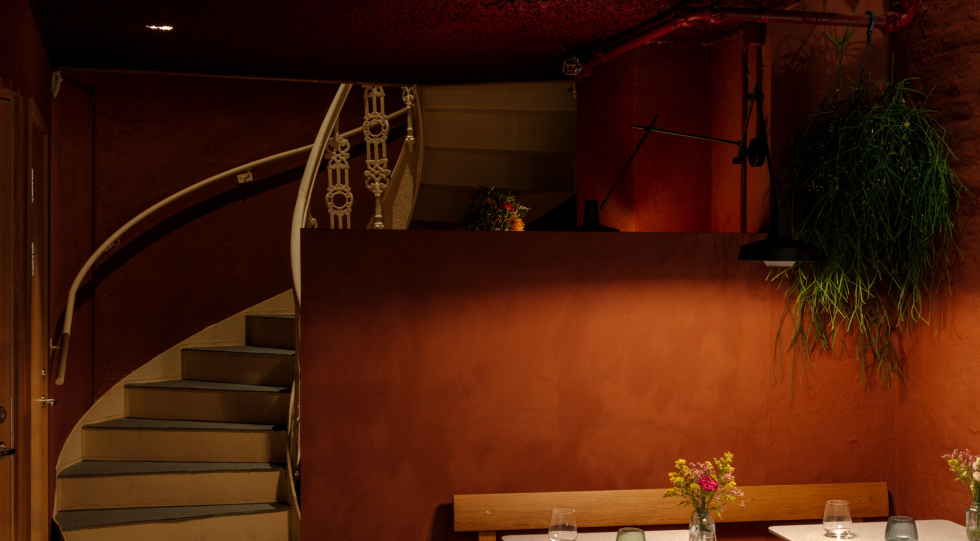 Interior of Sparta wine bar, Oslo, Norway.