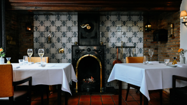 Interior of Restaurant Het Schaap, Barneveld, the Netherlands.