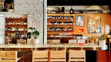 Interior of Pastel Wine Bar in Adelaide, South Australia.