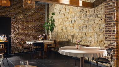 Interior of restaurant Darwin, Heerlen, the Netherlands.