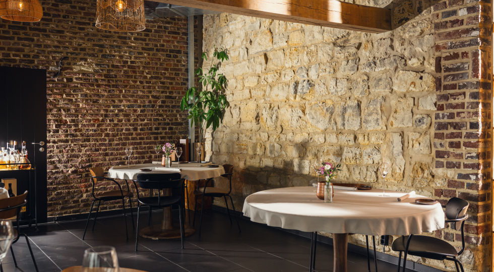 Interior of restaurant Darwin, Heerlen, the Netherlands.
