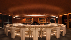 Interior of Bar.Kar restaurant, Kuala Lumpur, Malaysia.