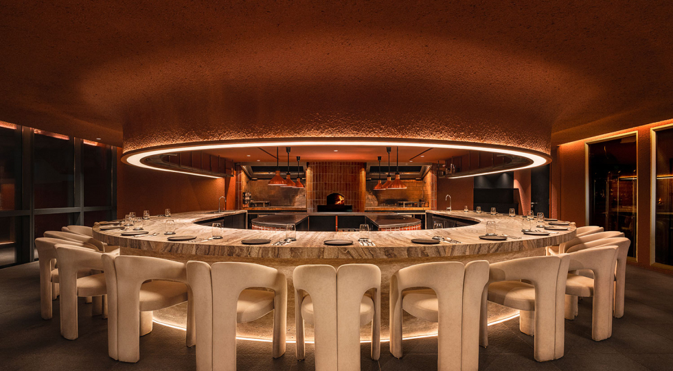 Interior of Bar.Kar restaurant, Kuala Lumpur, Malaysia.