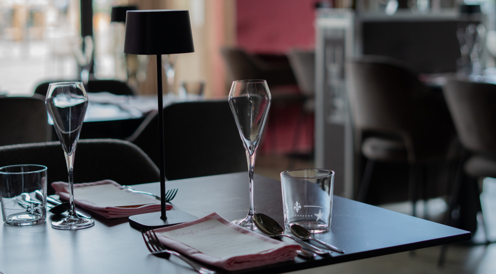 Table view at restobar Fiftyeight, Nijmegen, Netherlands.