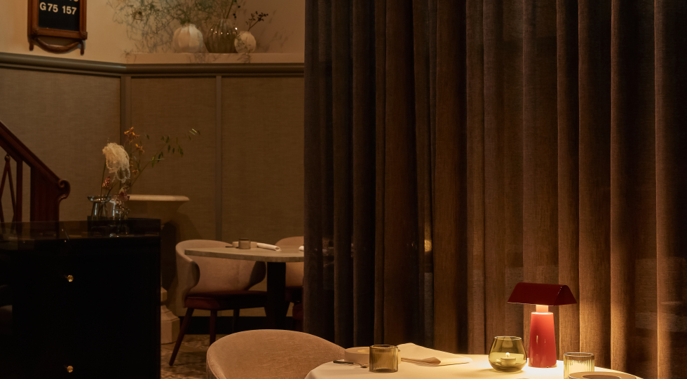 Interior of restaurant G7, Sittard, the Netherlands.