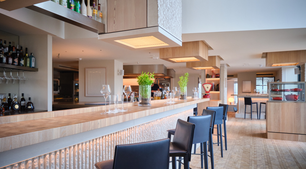 Interior of restaurant Azurite, Delft, the Netherlands