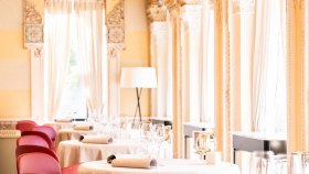 Villa Crespi, a restaurant in Orta San Giulio, Italy.