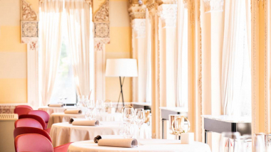 Villa Crespi, a restaurant in Orta San Giulio, Italy.