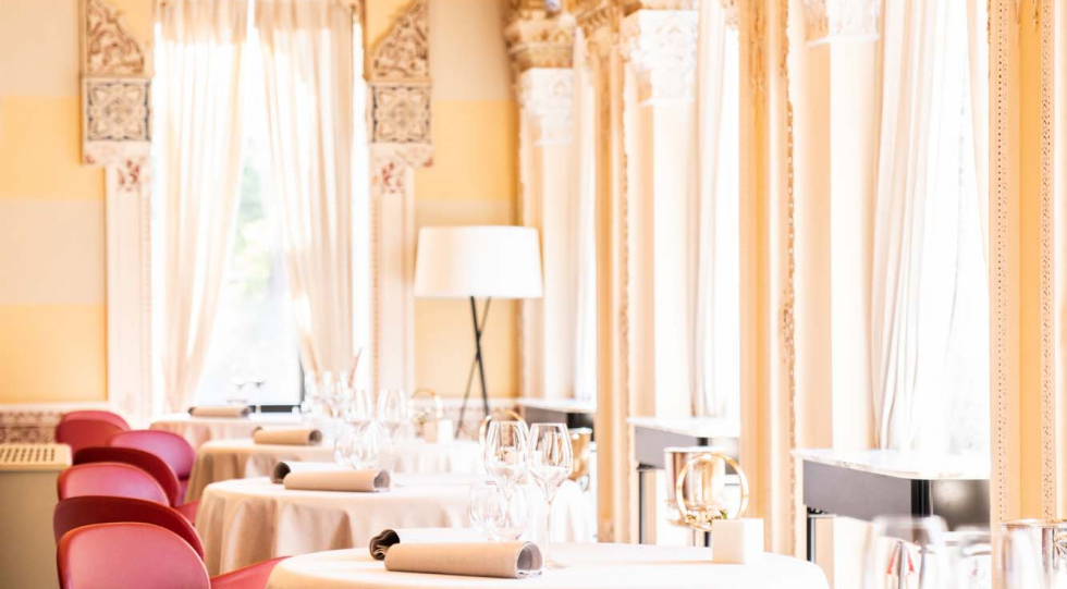 Villa Crespi, a restaurant in Orta San Giulio, Italy.