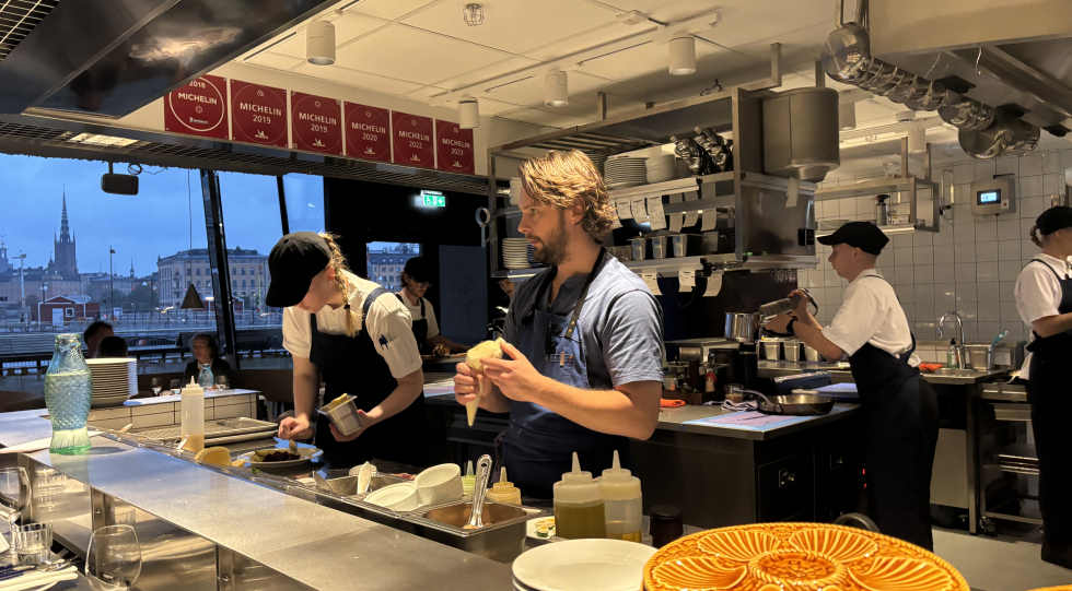 Kitchen at Krog Agrikultur, Stockholm, Sweden.