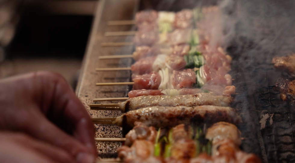 Kitchen close-up at izakaya Miyakodori, Stockholm, Sweden.