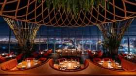Interior of SUSHISAMBA Dubai.