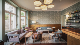 Interior at HYG restaurant & Bar, Weggis, Switzerland.