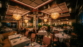 Interior of Signor Sassi, Dubai, United Arab Emirates.
