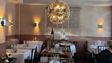 Interior of Tripletta restaurant, Stockholm, Sweden.