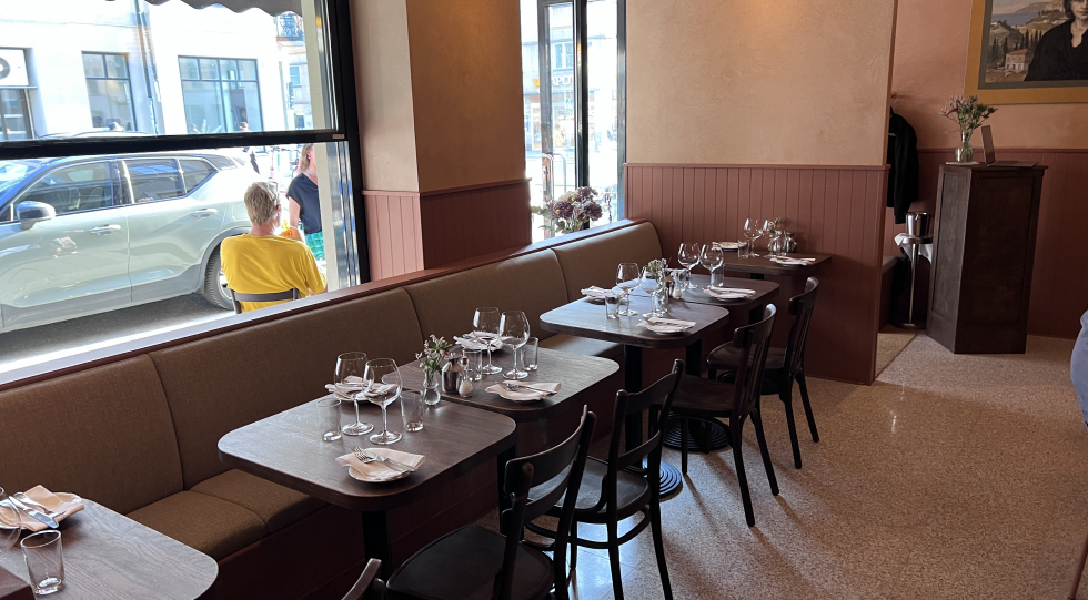 Interior of Tripletta restaurant, Stockholm, Sweden.