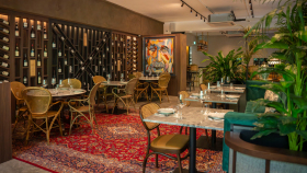 Interior of Le Clos restaurant, Singapore.