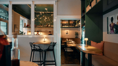 Interior at Bar Arsenalen, Stockholm, Sweden.
