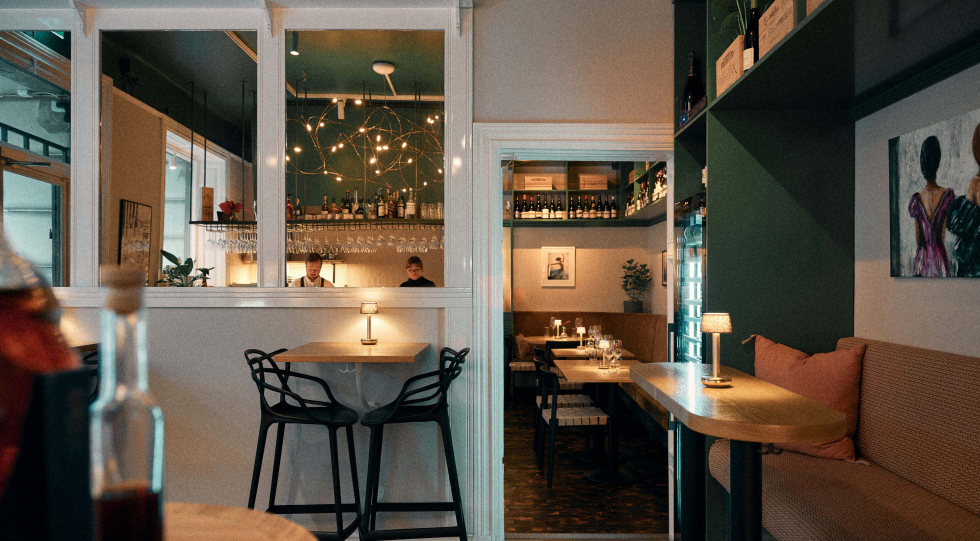 Interior at Bar Arsenalen, Stockholm, Sweden.
