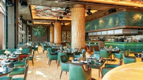 Interior of Sexy Fish restaurant, Dubai.