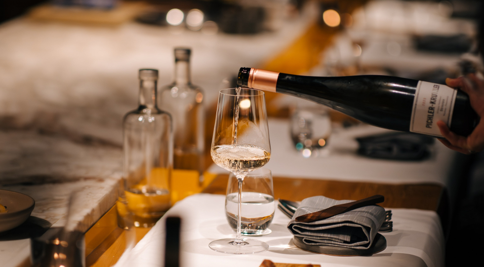 Restaurant Wils, a wine bar in Amsterdam, Netherlands.
