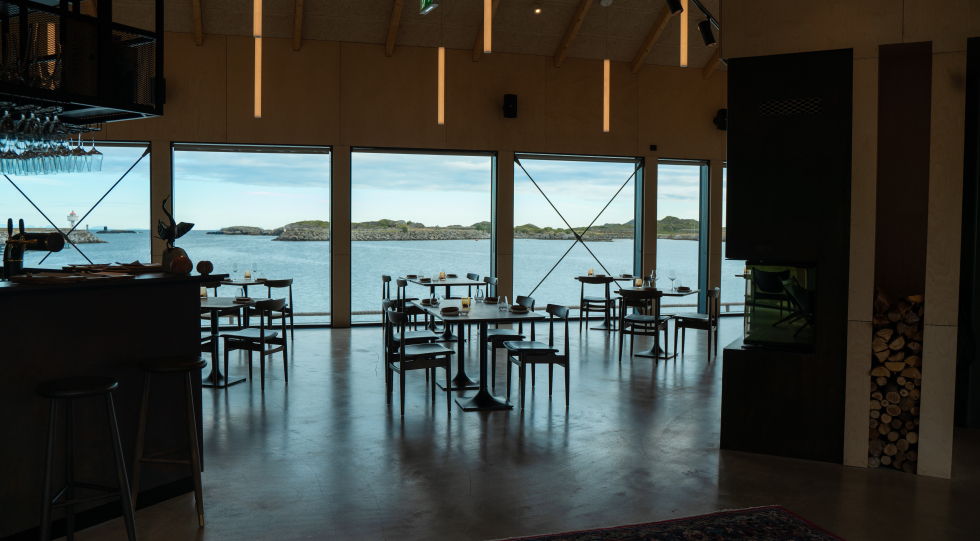 Restaurant Fangst - Hattvika Lodge, a hotel in Norway.