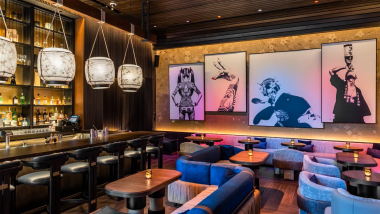 Interior of Wakuda restaurant, Las Vegas, USA.