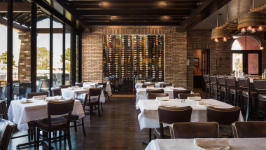 Interior of Nora's Italian Cuisine restaurant, Las Vegas, USA.