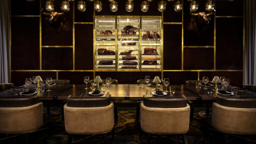 Interior of Barry's Downtown Prime restaurant, Las Vegas, USA.