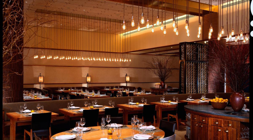 Interior of Craftsteak restaurant, Las Vegas, USA.