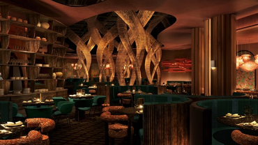 Interior of Komodo restaurant, Las Vegas, USA.