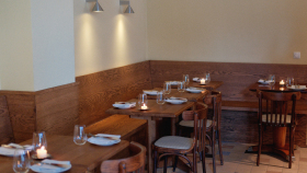 Interior of Vita Lente, restaurant in Amsterdam, Netherlands