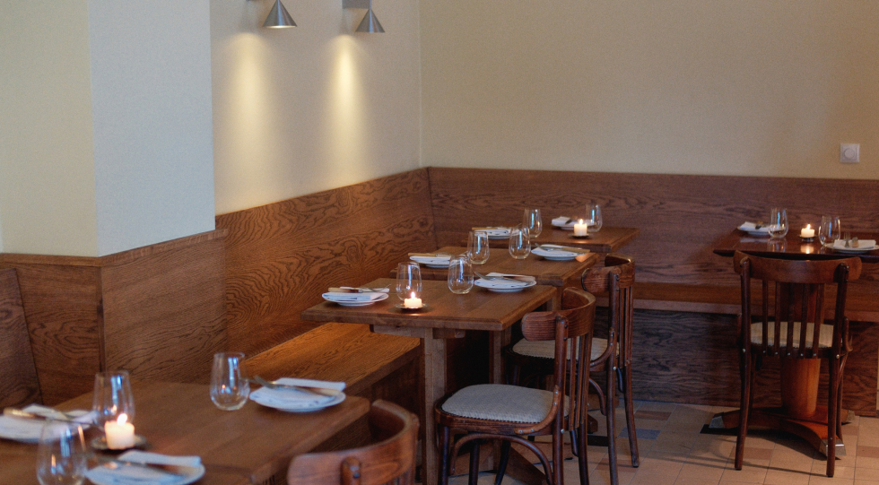 Interior of Vita Lente, restaurant in Amsterdam, Netherlands